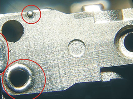 <a href='http://www.xt575.cn/product/3.htm' class='text_a'>模具激光焊機(jī)</a>修復(fù)模具效果